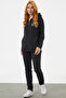 Hooded Tracksuit with Quilted Detail - Black - 2