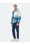 Slim Fit Zippered Patterned Hooded Coat - 2