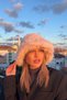 Beige Russian Slavic Cinnamon - Women's Luxury Faux Fur Plush Bucket Heart Hat - 3
