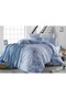 Double 7 Piece Cotton Duvet Cover Set with Knitted Blanket