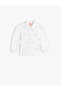Cotton Floral Embroidery Detail Long Sleeve Shirt