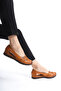 Genuine Leather Handmade Tan Daily Women's Sandals - 3