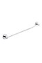 6-Piece Bathroom Set Stainless Steel Corner 2-Layer Shelf Shampoo Rack with Long Towel Holder - 5