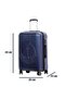 Ocean Navy Blue Small Size 20" Suitcase - 5