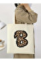 نمط حرف B الفهد، Y2 Pinterest Retro Tote Bag، حقيبة هدايا