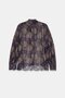 Purple Halter Detailed Relaxed Fit Print Shirt - 7