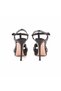Women's Patent Leather Leather Sole Black Night & Evening Dress Sandals - 4