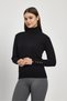 Black Turtleneck Sleeve Detail Sweater 24369 - 3