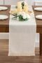 Linen Bohemian Style Design Fringed Runner 40 X 140 - 3