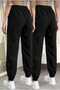 Unisex Elastic Leg High Waist Sweatpants - 3