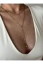 Double Chain Sun Decolte Necklace - 2