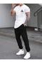 Hng Printed T-Shirt Sweatpants Jogger Casual Fit Red Tracksuit Set