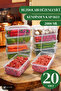 20 Pieces 2 Lt. Freezer Storage Container - Suitable for Deep Freezer, Self-Covered (2000 ml)