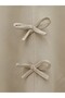 Scuba suit with bow detail skirt - beige - 4