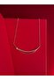Ns-Zircon Stone Double Choker Premium Silver Necklace - 3