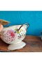 Vintage Rose Rose 22 Cm Enamel Strainer Colander - 6
