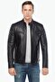Brando Genuine Lambskin Biker Men's Jacket Black - 2