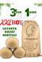 3-Piece Wool Dryer Ball Natural Fabric Softener - Felt Dryer Balls - Wool Ball