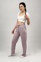 Women's Four Seasons Polyviscon Ribbon Pajama Bottoms Tracksuit Lilac Polka Dot - 6