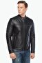 Brando Genuine Lambskin Biker Men's Jacket Black - 4
