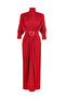 Silvia Buckle Dress Red