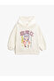 Anime Printed Hooded Sweatshirt