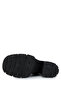 Women's Genuine Leather Black Heeled Boots - 6