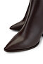 Women's Genuine Leather Brown Classic Boots - 3