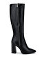 Women's Genuine Leather Black Leather Classic Boots