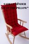 Selen Luxury Chair Cushion, Bench, Swing Rocking Chair Cushion 120X50Cm Burgundy (Cushion Only) - 4