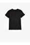 Slogan Printed Short Sleeve Crew Neck Cotton T-Shirt - 2