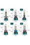 H4 2 Pieces 6000K Cold White YHKOMS Canbus Car LED Headlight H4 LED H7 LED H8 H9 H11 H1 9005 HB3 900 - 6