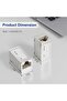 Cat7 ZoeRax RJ45 Coupler Ethernet Extender 10Gbps, Cat7 Ethernet Coupler Female to Female Connector - 4