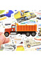 50 PCS Engineering Vehicle Car Sticker Cute Bus Truck Motorcycle Stickers for Kids Toy Travel Tro... - 5