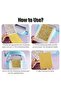 black 1Pc Embossing Folder Leaf Background Pattern Plastic Embossing Folder Machine Template for Car - 3