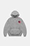 Love Printed Oversize Unisex Washable White Hoodie - 2