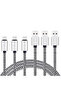 كابل USB Type C بطول 2 متر، سلك شاحن بطارية سريع الشحن 2.4 أمبير، كابل بيانات من النايلون المنسوج، للهاتف المحمول - 7