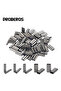 2.0mm PRO BEROS 50Pcs Copper Double Barrel Crimp Sleeves Fishing Line Tube Connectors Crimping Loop