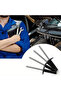 50pcs Black Painted Aluminium Trifold Blind Rivets Large Flange Rivets Aluminium Bulb Blind Rivet...