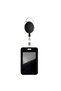 Elliptical ID holder Black Retractable Badge Reel with Name Card Badge Holder Medical Badge Reel for