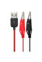 Metal Alligator Clip Crocodile Electrical Clamp for Testing Probe Crocodile Test Clip to USB Adap... - 3