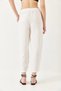 Women's White Linen Shalwar Trousers 80017 60271040 - 8