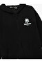 Palm Print Detailed Hooded Zippered Sweatshirt - 3