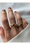Set of 2 Fuchsia Stone Vintage Rings - 3