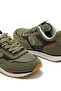 Men's Khaki Low-Top Sneakers - Lightweight Timeless Lace-Up Style, Ideal for Casual Outings - 4