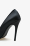 Fior Black Genuine Leather Stiletto - 6