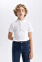 K1689a6 Ss Boy's Pique Short Sleeve Polo T-shirt - 7