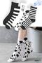 Men's Socks Women's Socks Long Sports Socks Patterned Socket Socks Colorful Socks 5 Pieces