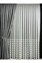 Dizar Light Glittery Gray Background Curtain 1/3 Dense Pleat - 3