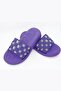 Good Luck Women's Black Comfortable Beach Pool Wet Floor Slippers - 6